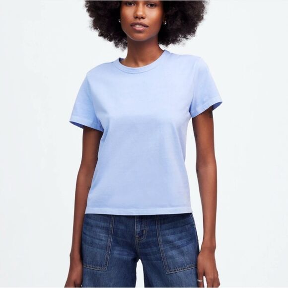 Madewell Cotton Perfect Crewneck T-Shirt Size S - Picture 1 of 8
